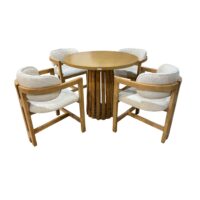 میز و صندلی ناهارخوری ۴ نفره گالری چوب آشنایی مدل H-Boshke