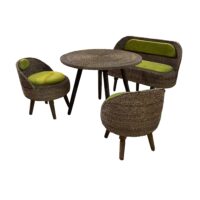 میز و صندلی ناهارخوری ۴ نفره گالری چوب آشنایی مدل Hsr4