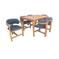 میز و صندلی ناهارخوری شش نفره گالری چوب آشنایی مدل Khod-H-Mehr